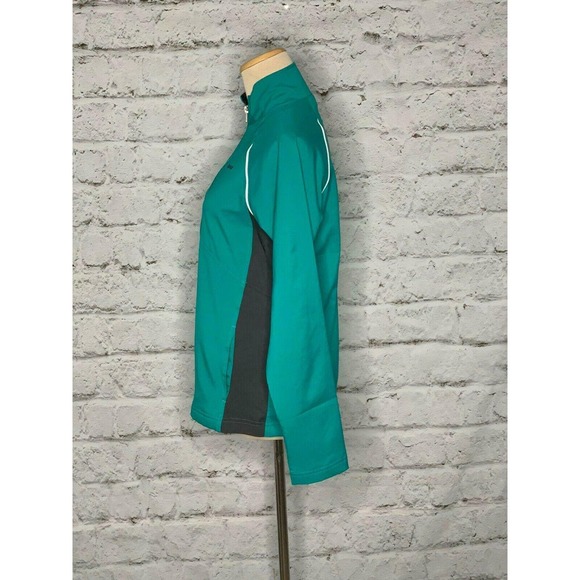 Reebok green Long Sleeves Full Zip Lightweight Mesh Lining Jacket S - Picture 7 of 12